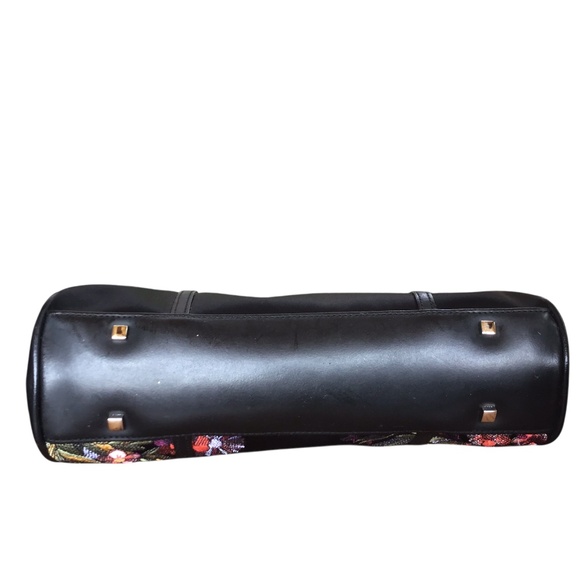 Karen Millen Black Silk Embroidered Bag - Picture 10 of 16